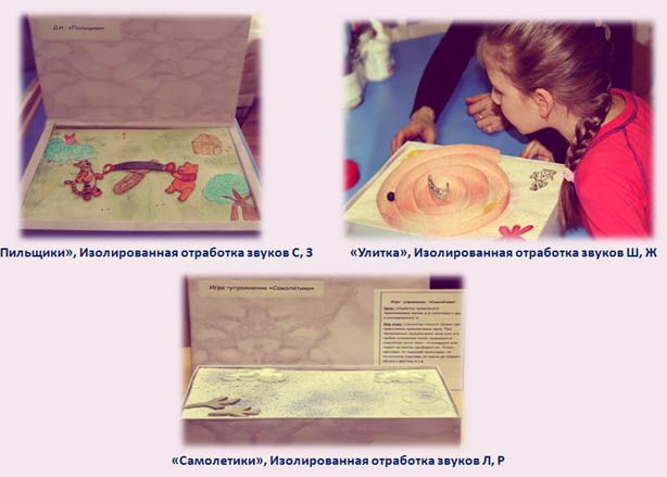 Игровые пособия для изолированной отработки звуков