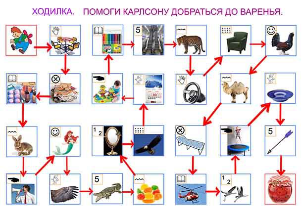 Ходилка. Звуки Р-Л
