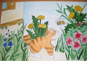 Кот и пчелы