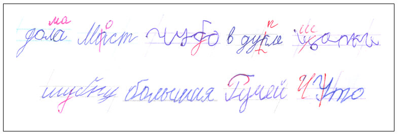Смешения букв по кинетическому сходству