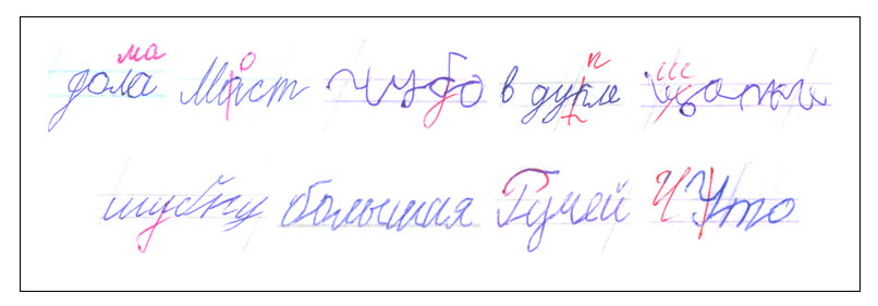 Смешения букв по кинетическому сходству