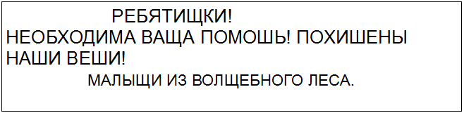 текст сообщения